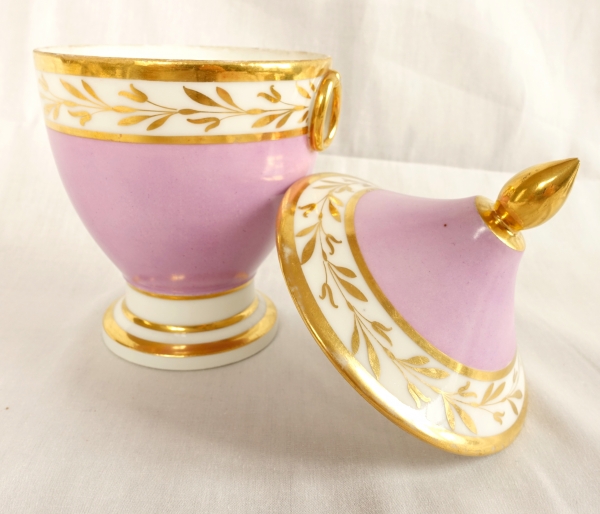 Empire Paris porcelain sugar pot in the taste of Nast