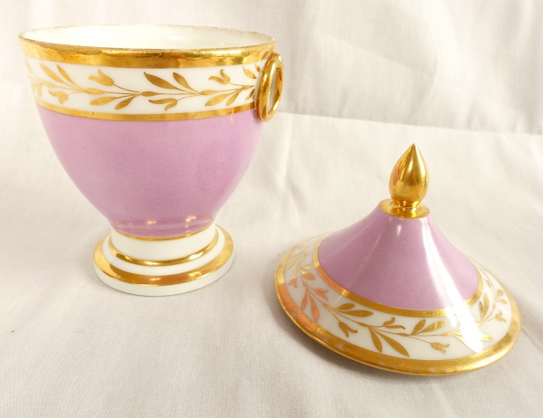 Empire Paris porcelain sugar pot in the taste of Nast