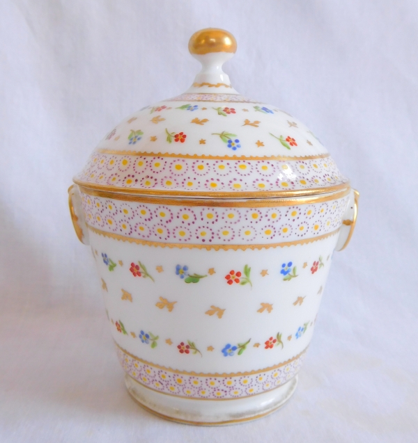 Paris porcelain suger pot, Locre manufacture, Louis XVI production - late 18th century