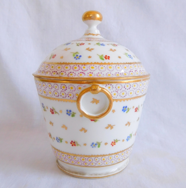 Paris porcelain suger pot, Locre manufacture, Louis XVI production - late 18th century