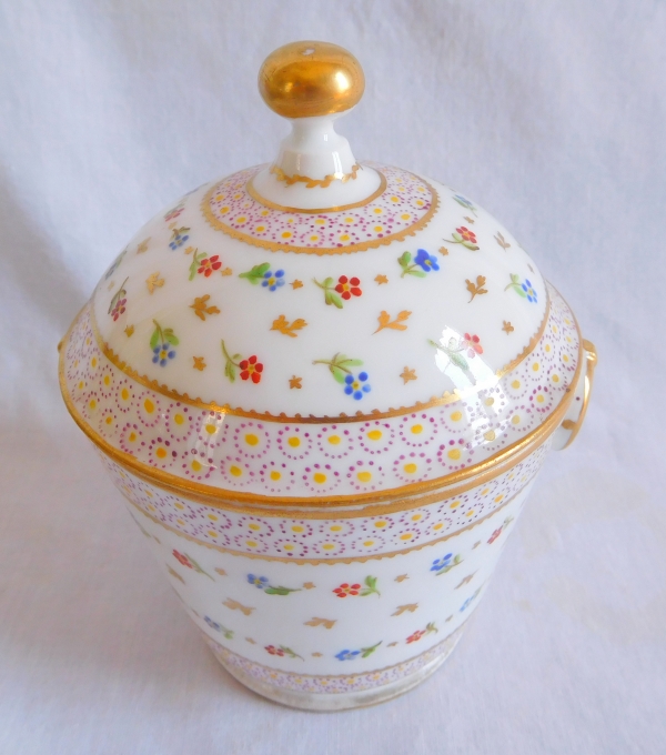 Paris porcelain suger pot, Locre manufacture, Louis XVI production - late 18th century