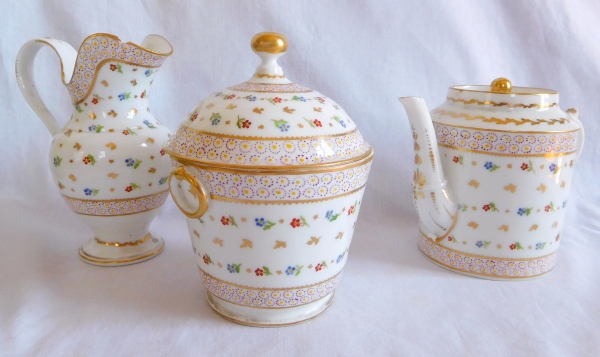 Paris porcelain suger pot, Locre manufacture, Louis XVI production - late 18th century
