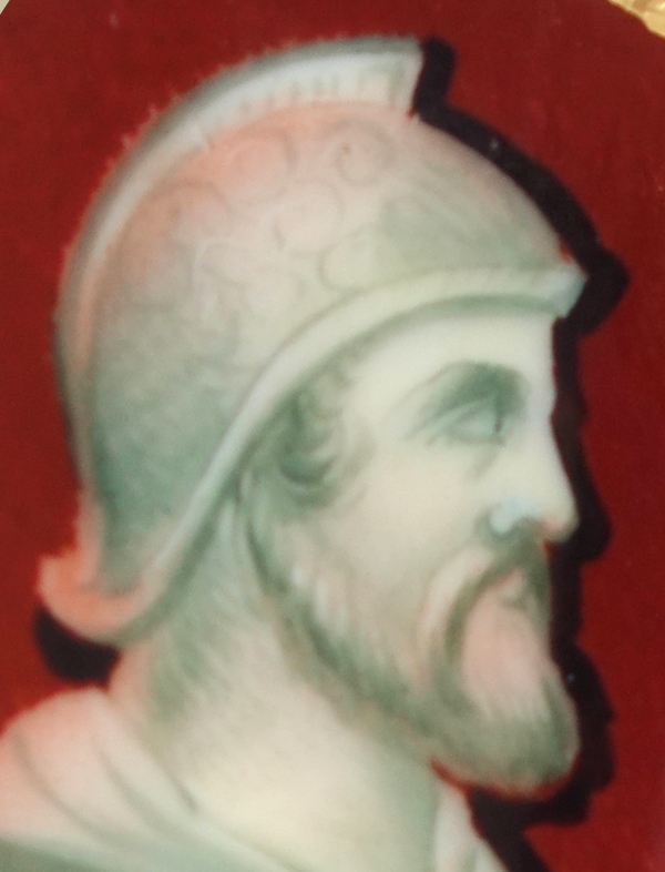 Large Paris porcelain coffee cup or chocolate cup, 19th century circa 1850