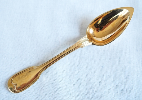 Large Paris porcelain breakfast cup gilt with fine gold, early 19th century