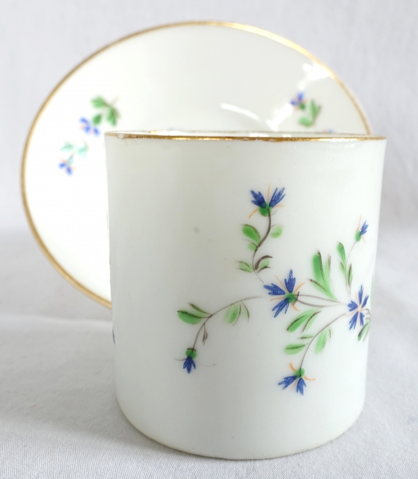 Paris porcelain coffee cup, Barbeaux decoration, late 18th century