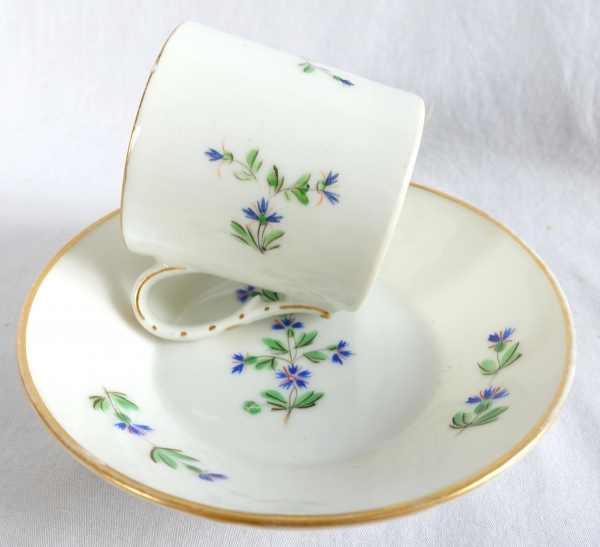 Paris porcelain coffee cup, Barbeaux decoration, late 18th century