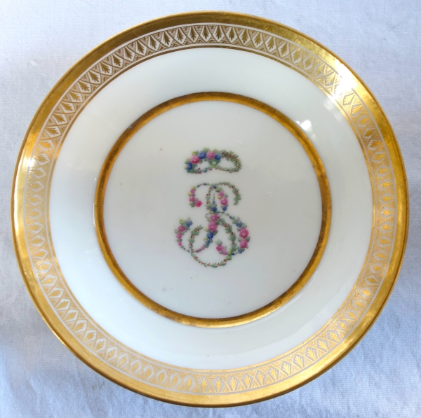 Manufacture du Duc d'Angoulême : tasse litron en porcelaine, époque Louis XVI