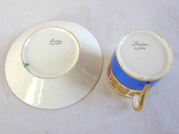 Feuillet Manufacture - early 19th century litron shaped cup