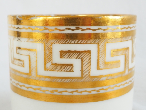 Empire porcelain litron-shaped coffee cup attributed to Dagoty