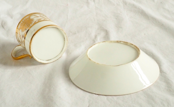 Empire porcelain litron-shaped coffee cup attributed to Darte