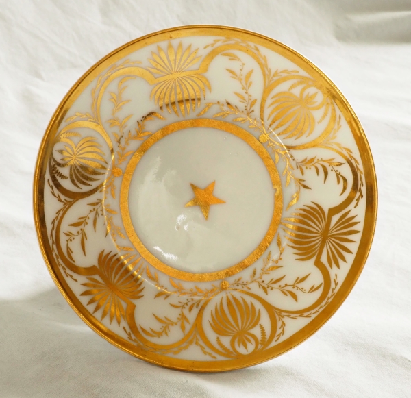 Empire porcelain litron-shaped coffee cup attributed to Darte