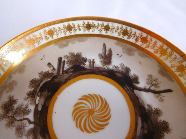 Paris porcelain coffee cup, Locre Manufacture, late 18th century