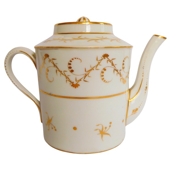 Paris porcelain teapot, Empire production - early 19th century