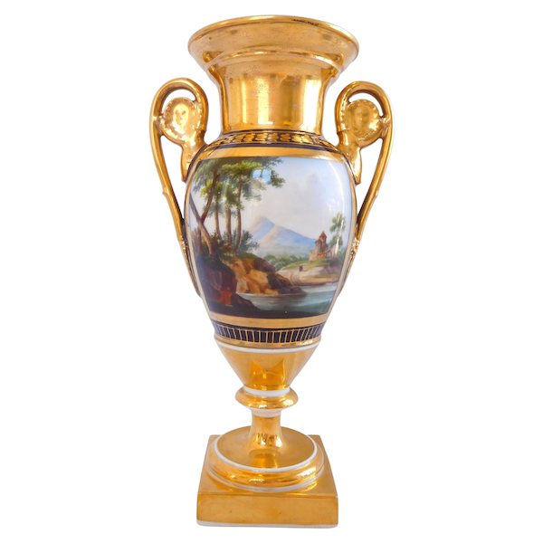 Ornamental porcelain vase attributed to Darte Manufacture - Empire production, 19th century
