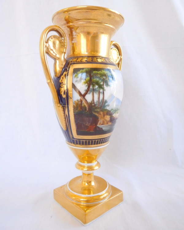 Ornamental porcelain vase attributed to Darte Manufacture - Empire production, 19th century