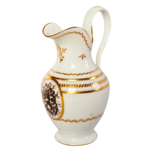 Verseuse / pot à lait en porcelaine de Paris, époque Directoire fin XVIIIe siècle - attribué à Locré