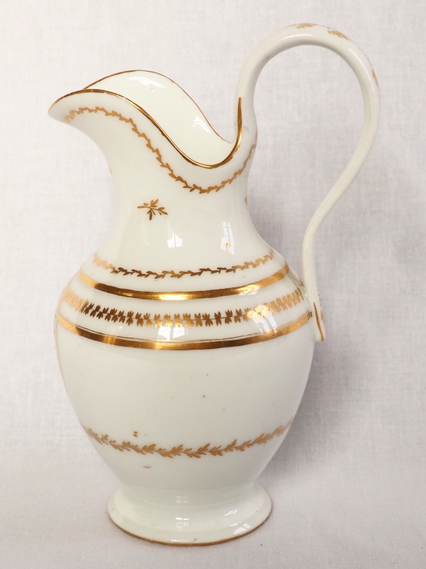 Paris porcelain milk jug attributed to Locre Manufacture - late 18th century