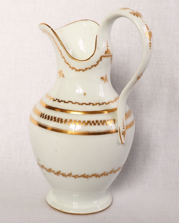 Paris porcelain milk jug attributed to Locre Manufacture - late 18th century