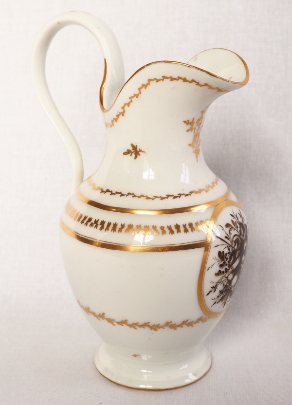 Paris porcelain milk jug attributed to Locre Manufacture - late 18th century