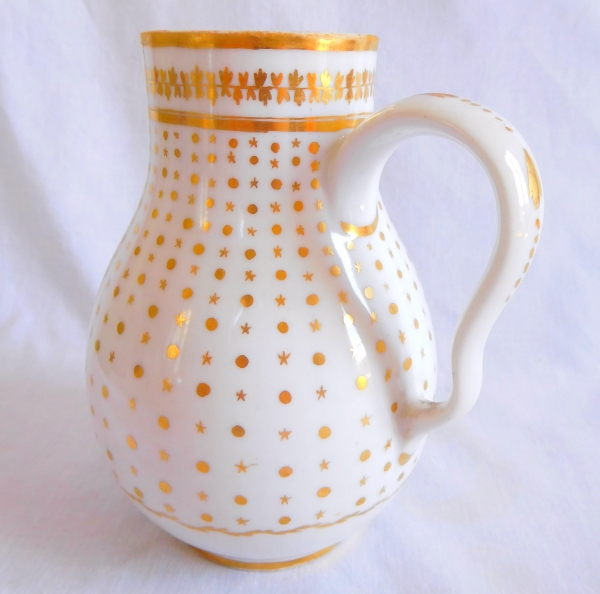 Paris porcelain milk jug, Locre Manufacture - late 18th century
