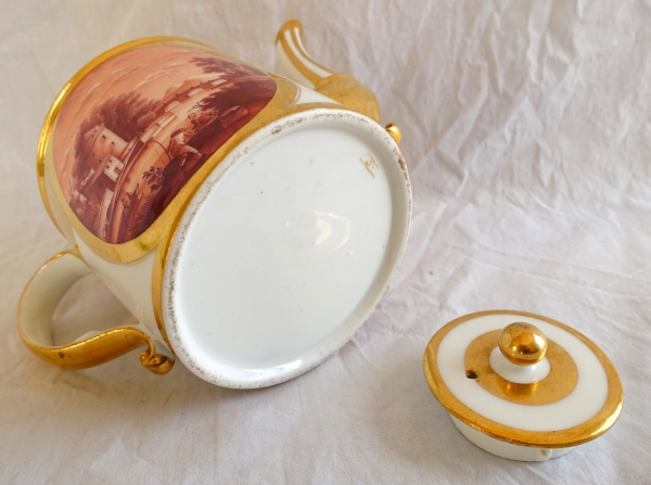 Schoelcher Manufacture : Directoire / Empire porcelain teapot