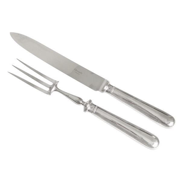 Christofle silver-plated cutlery set, Albi pattern