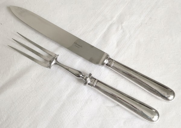 Christofle silver-plated cutlery set, Albi pattern