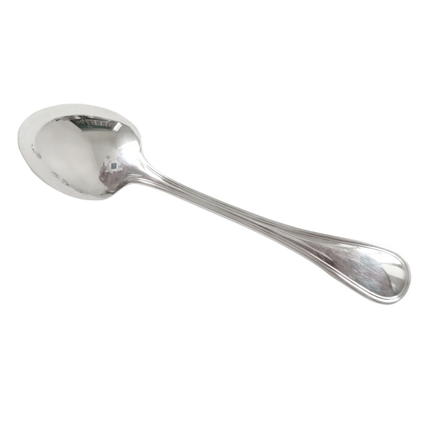 Christofle silver-plated coffee spoon, Albi pattern