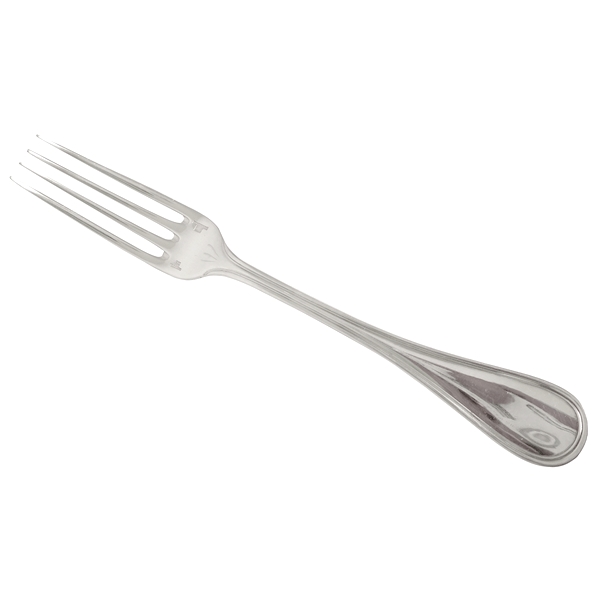 Christofle silver-plated dessert fork, Albi pattern