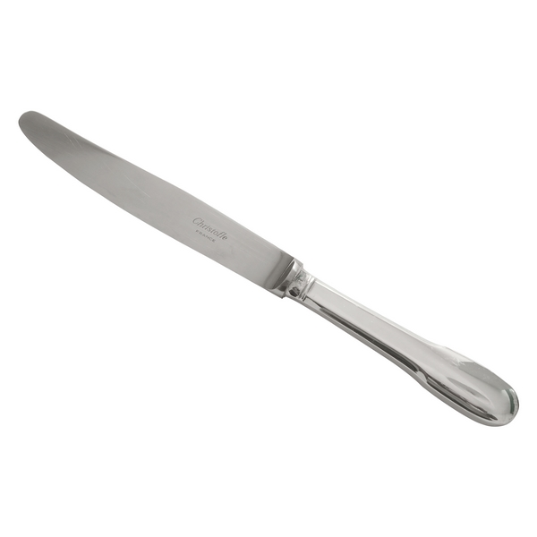 Christofle silver plated table knife, Cluny pattern