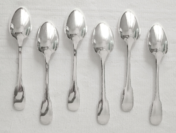 Christofle silver plated table spoon, Cluny pattern