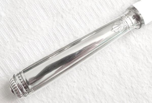 Christofle : silver plated cheese serving knife, Malmaison pattern