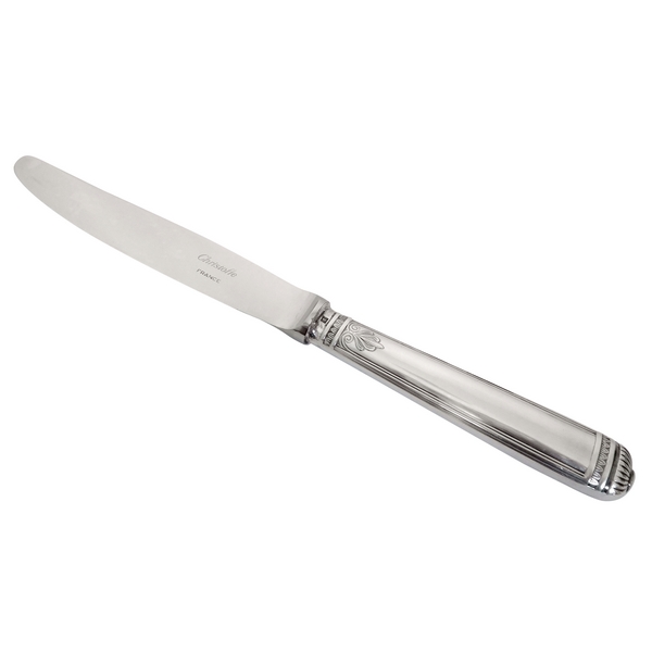 Christofle : silver plated table knife, Malmaison pattern