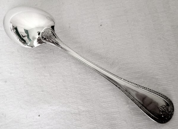 Christofle : silver plated coffee spoon, Malmaison pattern