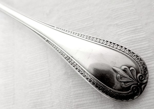 Christofle : silver plated coffee spoon, Malmaison pattern