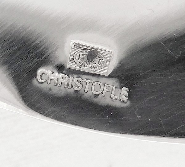 Christofle : silver plated table spoon, Malmaison pattern