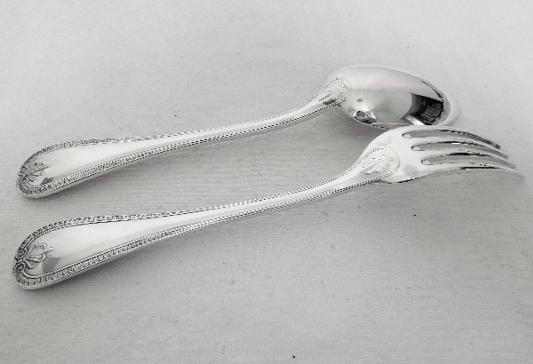 Christofle : silver plated table fork, Malmaison pattern