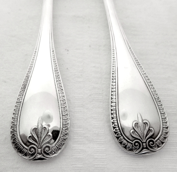 Christofle : silver plated table fork, Malmaison pattern