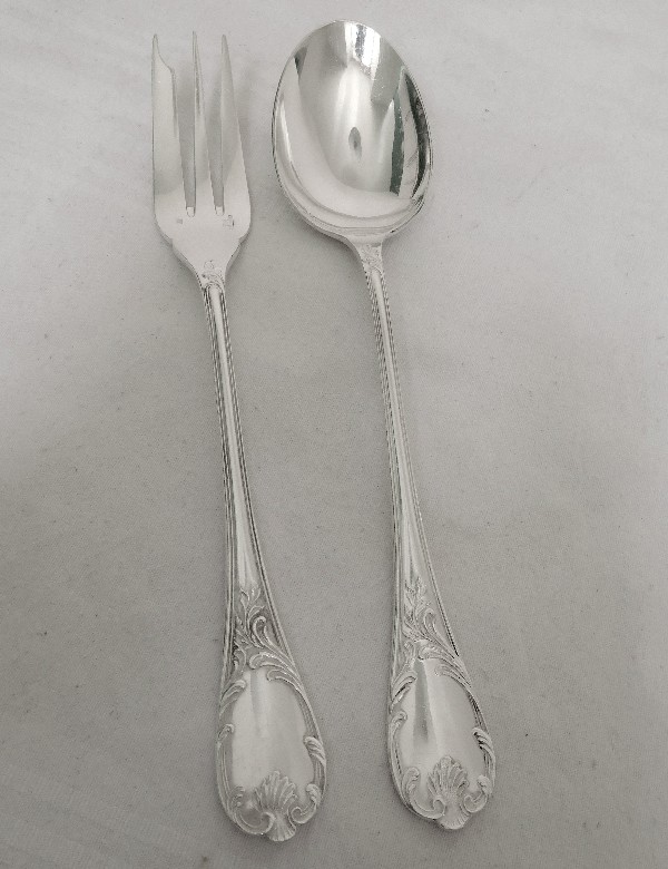 Christofle : silver plated serving set, Marly pattern