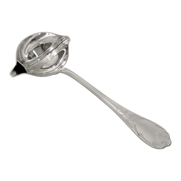 Christofle : silver plated sauce ladle, Marly pattern