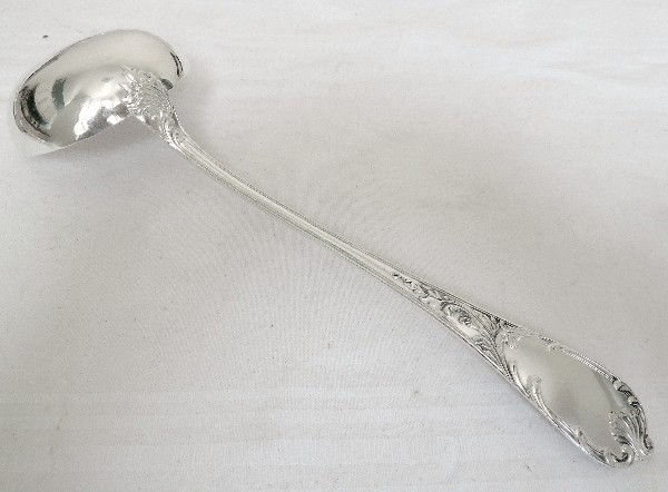 Christofle : silver plated ladle, Marly pattern