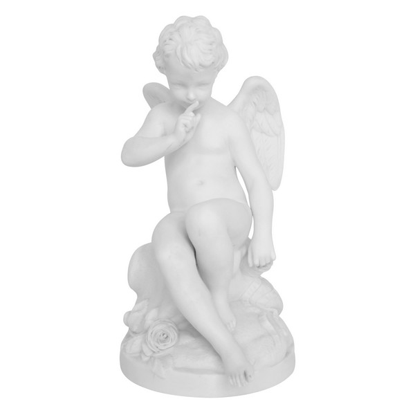 Sèvres : threatening Love, porcelain Biscuit after Falconet - signed, 1899