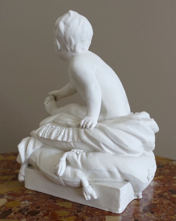 Madame Royale, Marie Thérèse Charlotte de France, l'enfant au coussin en biscuit attribué à Dagoty