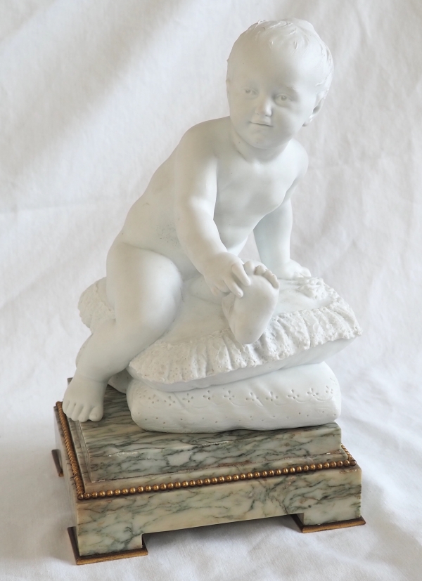 Marie Therese Charlotte de France, biscuit sculpture of French Princess as a child