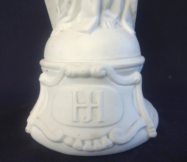 Saint Joseph, statue en biscuit de porcelaine, époque milieu XIXe siècle