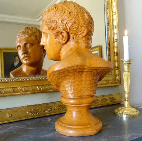 Antique style young Roman man bust