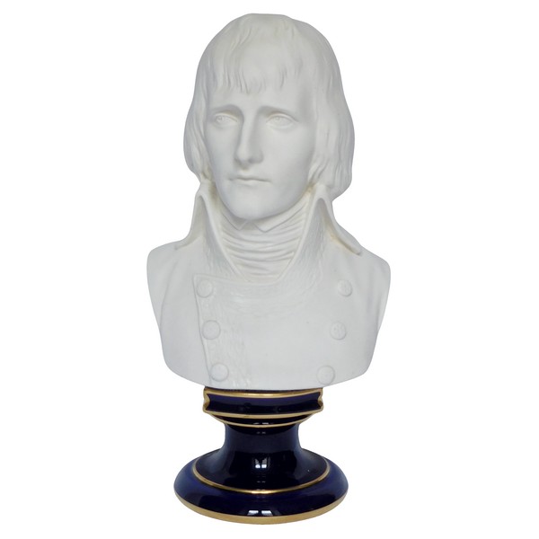 Sèvres porcelain biscuit bust of General Bonaparte - signed