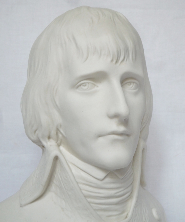 Sèvres porcelain biscuit bust of General Bonaparte - signed