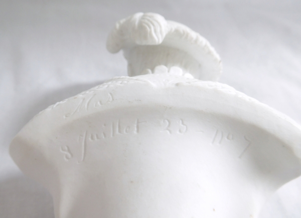 Sevres porcelain biscuit bust of Francois Ier King of France, early 19th century