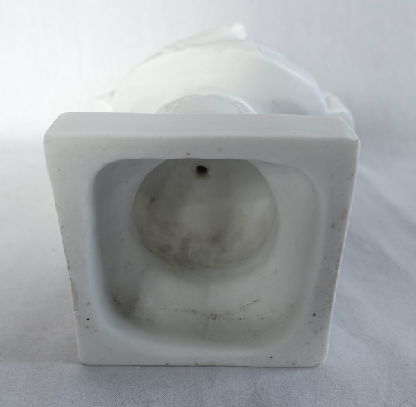 Porcelain biscuit bust featuring King Louis XVI after Boizot's work